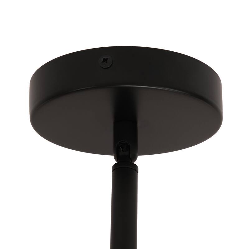 6-Light Modern Sputnik Chandelier with Glass Globe for Dining Room