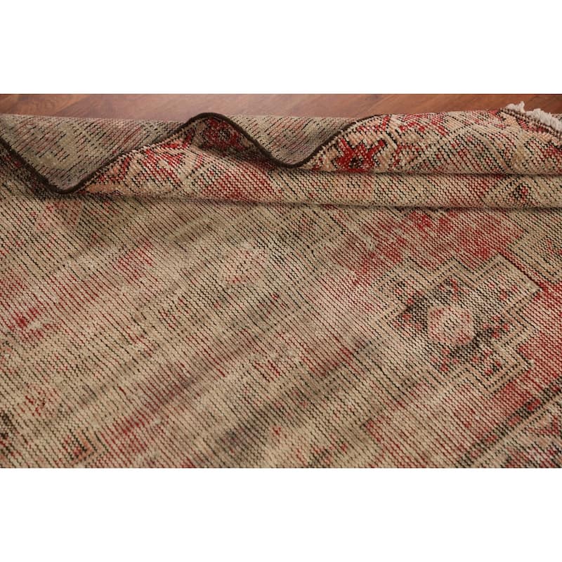 Geometric Bakhtiari Persian Rug Hand-Knotted Wool Carpet - 3'7" x 6'1"