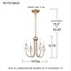 preview thumbnail 9 of 7, Remy 4-Light Bronze Gold Chandelier