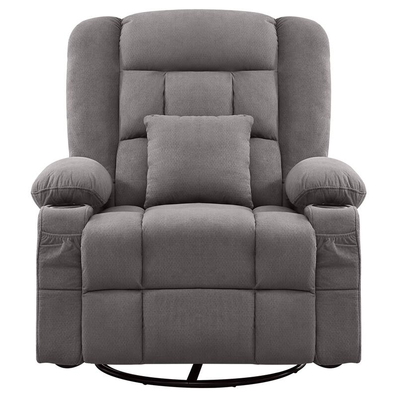 Kneading Massage Rocker Recliner Chair with 4-Point 3D Kneading Massage and Heat for Living Room with Rocking Function