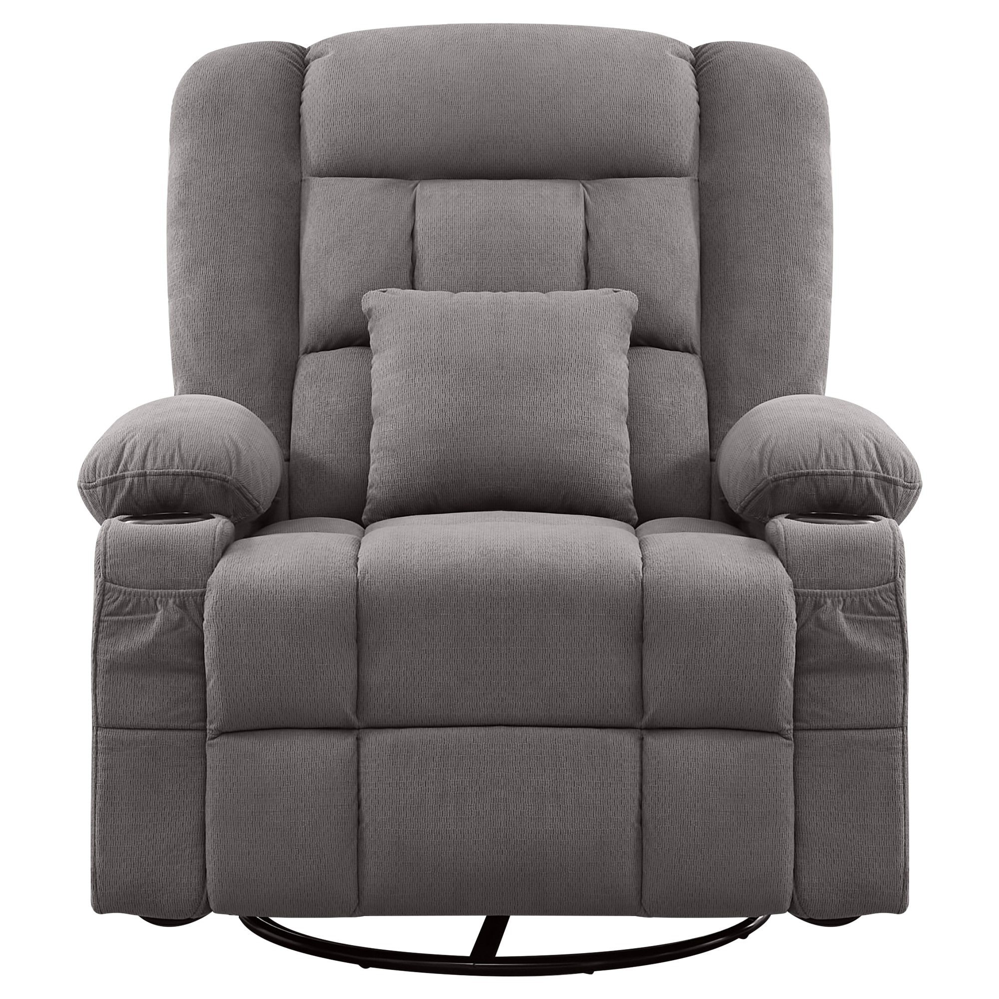 Recliner Chair with 4-Point 3D Kneading Massage and Heat for Living Room