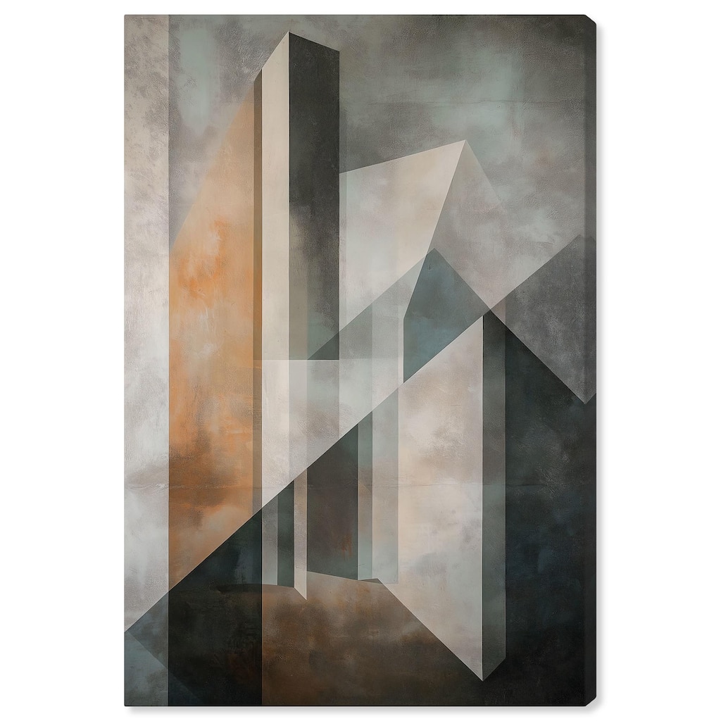 Spatial Geometry Canvas by Art Remedy, Gallery Wrapped