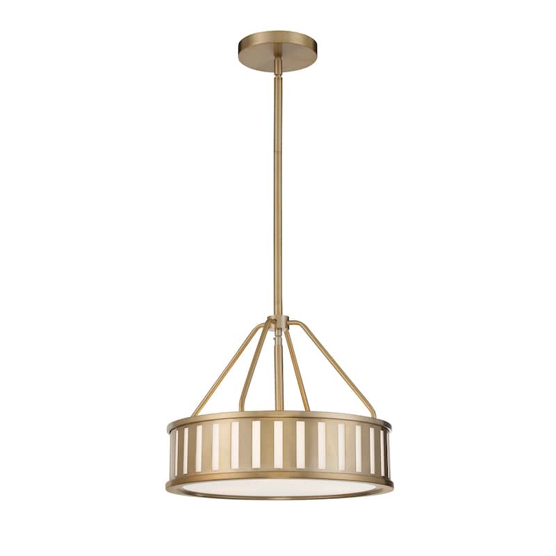 Kendal 3 Light Vibrant Gold Pendant - 15.5'' W x 13.75'' H