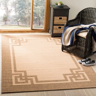 Martha Stewart by SAFAVIEH Deco Frame Indoor/ Outdoor Waterproof Rug