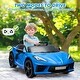 preview thumbnail 31 of 33, 12V Kids Ride on Car, Licensed Corvette Battery Powered Car, Toddles Electric Sports Car Toy with Remote Control Blue