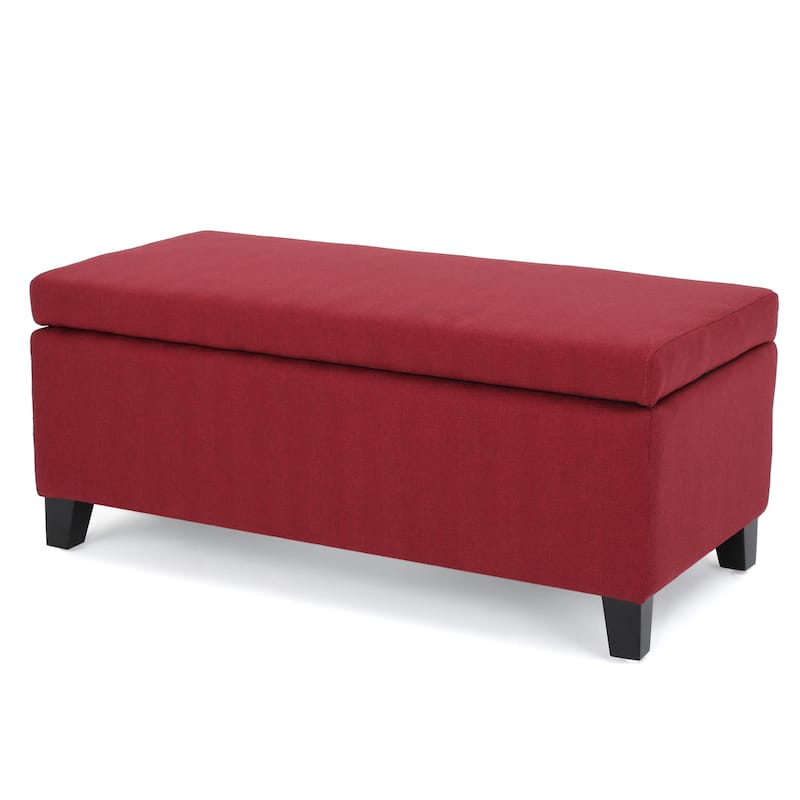 Roomfitters Upholstered Storage Ottoman, Modern Bench with Lift-Top Lid for Entryway, Living Room