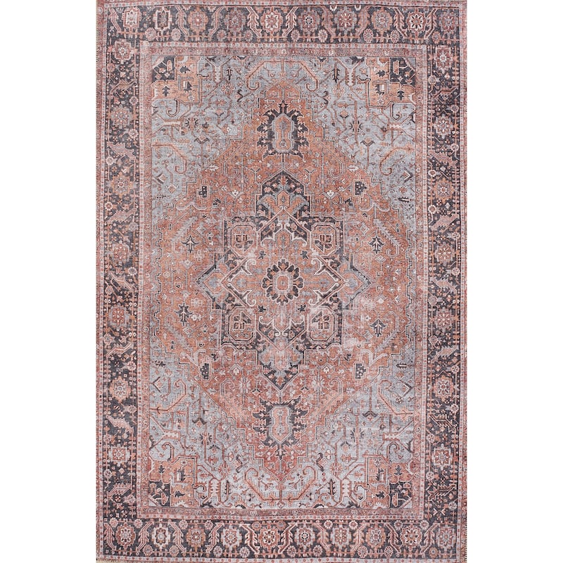 Momeni Afshar Polyester Medallion Area Rug - 3' x 5' - Copper - Rectangle