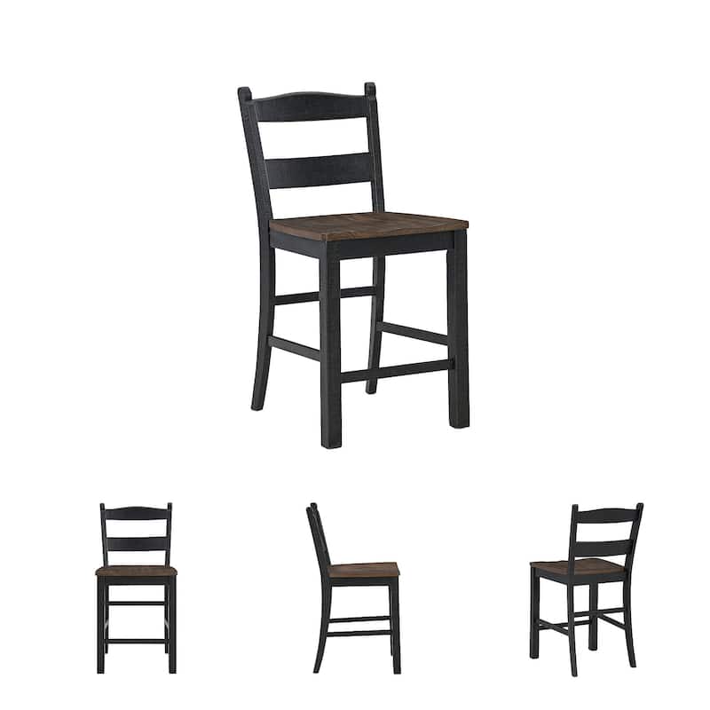 Signature Design by Ashley Valebeck Black/Brown Counter Height Barstool - 20"W x 22"D x 39"H