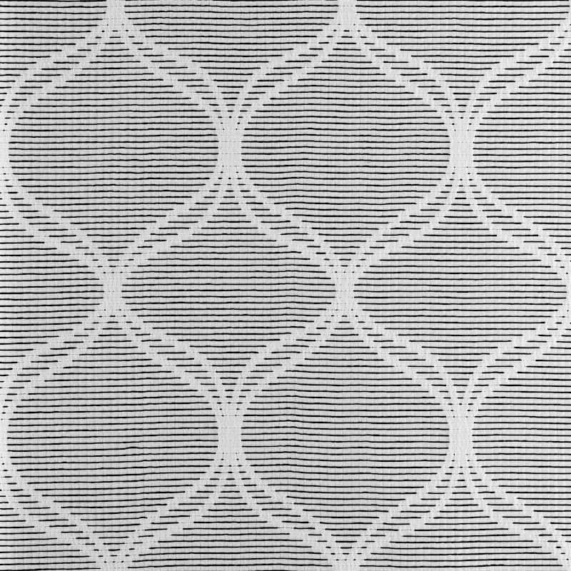 Sun Zero Tikal Woven Ogee Total Blackout Grommet 1-Piece Curtain Panel, Single Panel