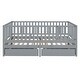 preview thumbnail 5 of 34, Full Daybed with Guardrails & Drawers - Space-Saving Design