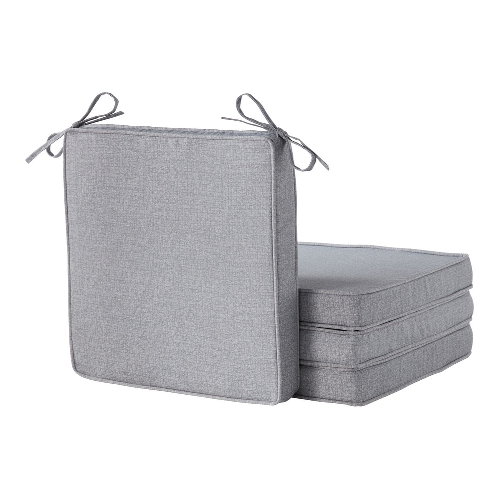 Greendale Home Fashions 18-Inch Square Outdoor Chair Pad (4-Pack)