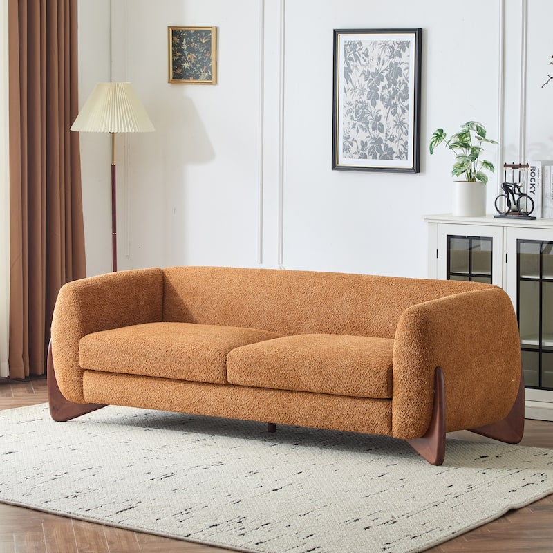 Christopher Knight Home - Alpine Boucle Oversized Sofa with Faux Sherpa Texture