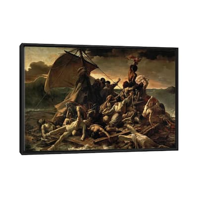 iCanvas "The Raft of the Medusa, 1819 " by Theodore Gericault Framed Canvas Print
