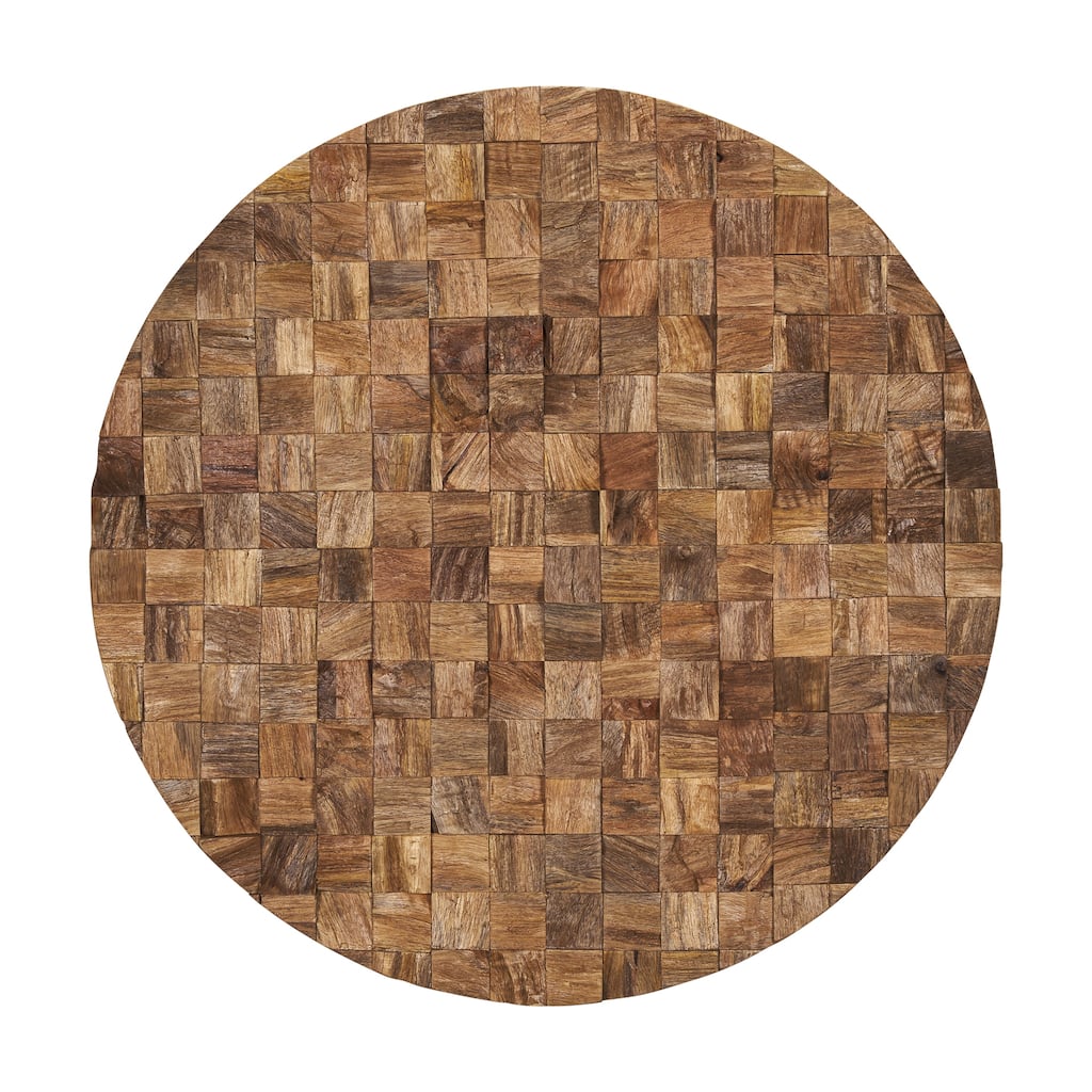 Into the Abyss II LIght Brown Wood 32" Wall Art