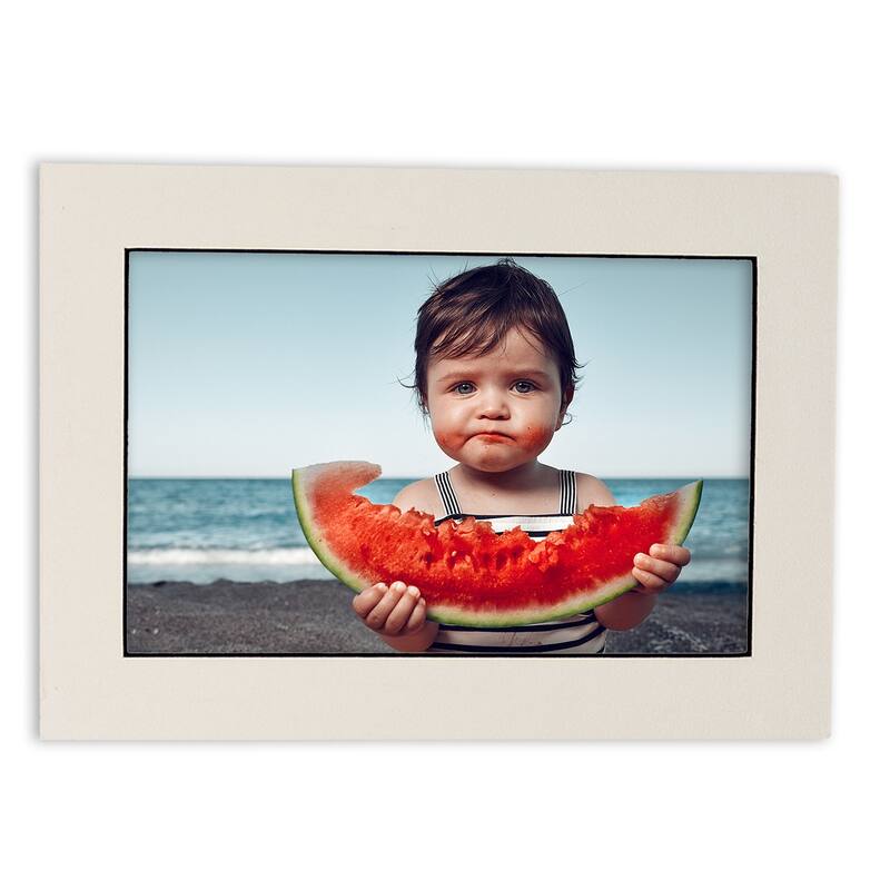 12x16 Mat for 11x14 Photo White with Black Core Matboard for Frames Measuring 12 x 16 In To