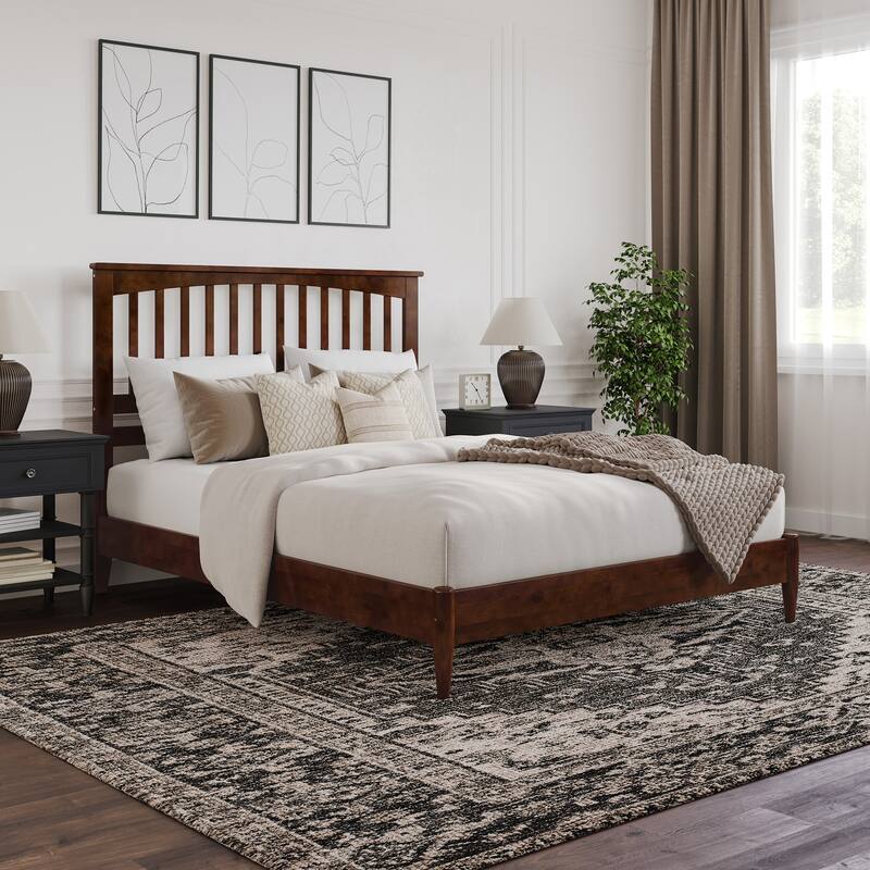 Becket Solid Wood Low Profile Platform Bed