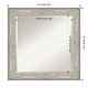 preview thumbnail 53 of 66, Beveled Bathroom Wall Mirror - Crackled Metallic Frame
