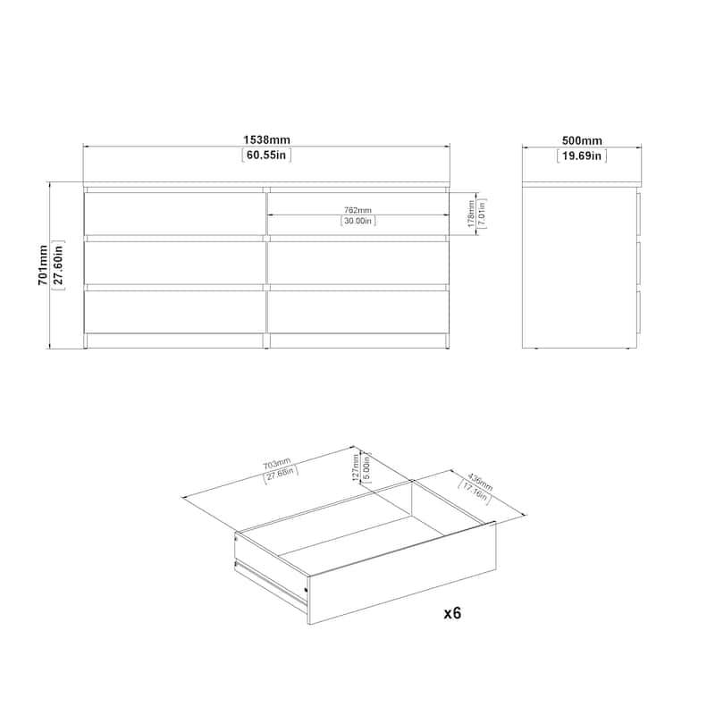 Porch & Den McKellingon 6-drawer Double Dresser