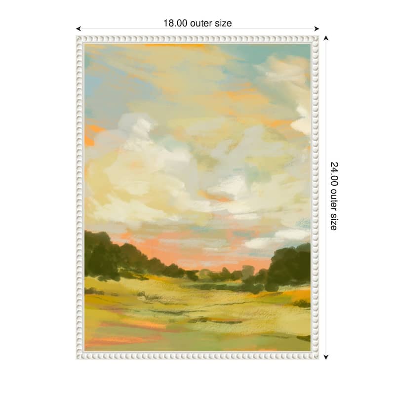 Kate and Laurel Sylvie Landscape 2 Framed Canvas by Annie Quigley