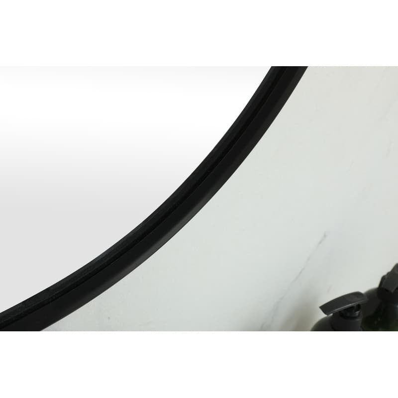 Indigo Home Metal Frame Oval Mirror 36x60 Inch