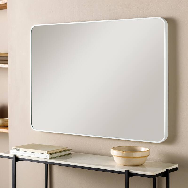 Artistic Weavers Aranya Modern Rectangular Accent Mirror - 20"H x 30"W x 1.4"D - White