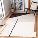 preview thumbnail 2 of 17, SAFAVIEH Handmade Fifth Avenue Siety Mid-Century Modern Wool Rug 3' x 5' - Ivory/Black - Rectangle
