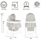 preview thumbnail 10 of 18, Dream On Me Lacy Portable 2 in 1 Bassinet and Cradle