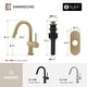 preview thumbnail 3 of 14, STYLISH Single Handle Pull Down Dual Mode Bathroom Faucet