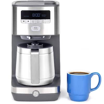 GE 10 Cup Drip Coffee Maker with Single Serve