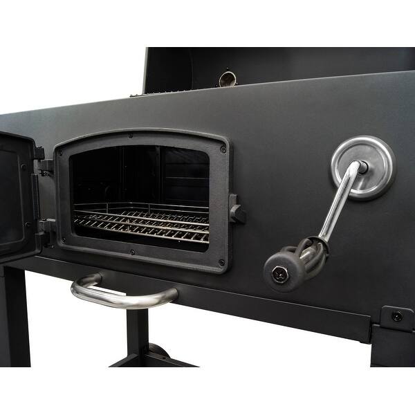 Dyna Glo Dgn576dnc D Charcoal Bbq Grill With Adjustable Charcoal Tray Black Powder Coat Overstock 21530529 | stainless steel convection tray to suit the weber q3100 bbq trivet (large size). dyna glo