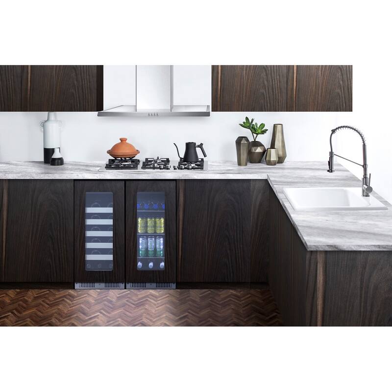 Summit CL155WC1PNR 15" Wide 20 Bottle Capacity Panel Ready Built-In - Panel Ready