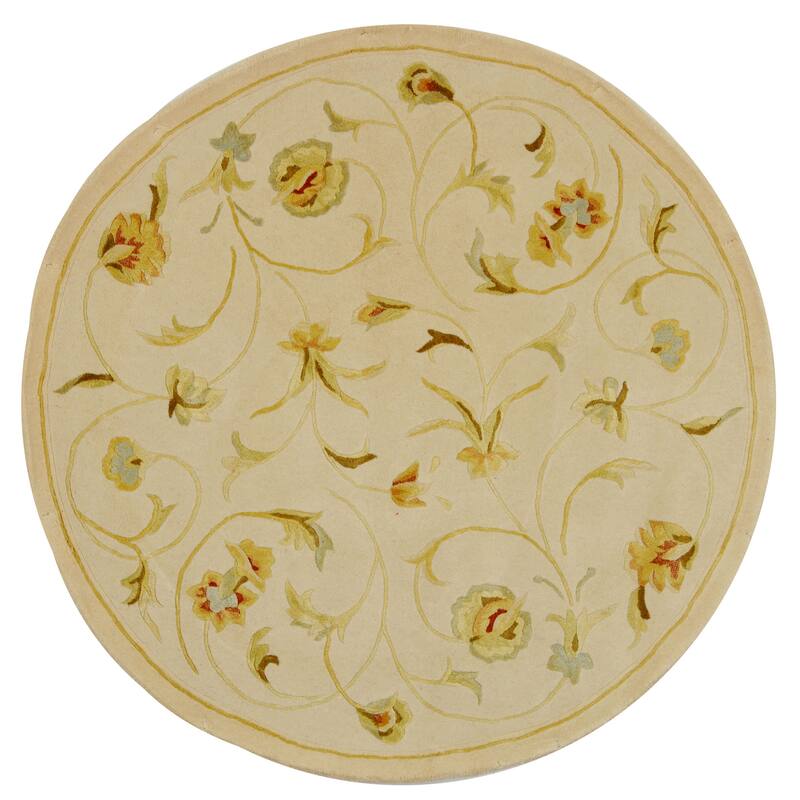 SAFAVIEH Handmade French Tapis Dyan Shabby Chic Oriental Wool Rug