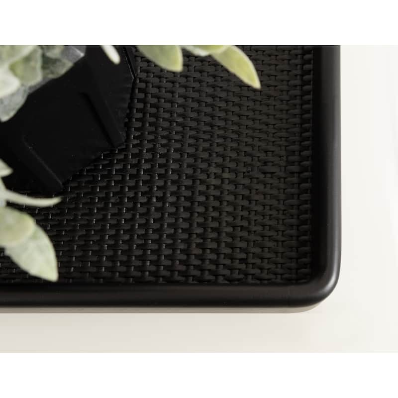 Kate and Laurel Planche Rectangle Woven Tray