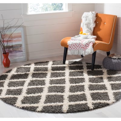 SAFAVIEH Dallas Shag Teja Trellis 1.5-inch Thick Rug