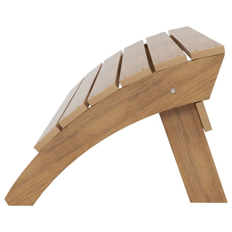 Vineyard HIPS Outdoor Eco-Friendly All Weather Adirondack Chair Ottoman