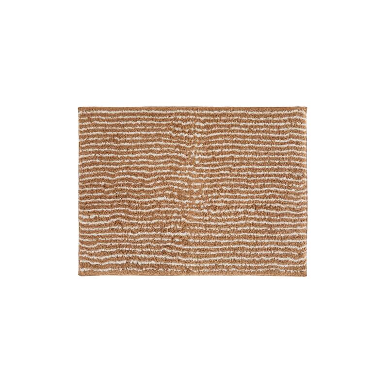 Becky Cameron 100% Cotton Pinstripe Patterned Bath Mat