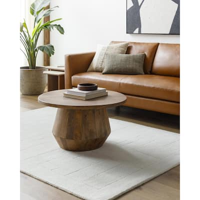 Caiden Casual Solid Color Wool Area Rug