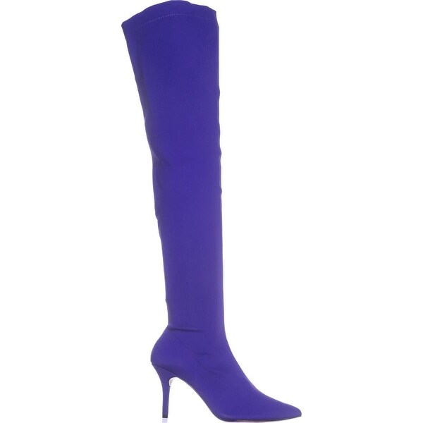purple over the knee boots