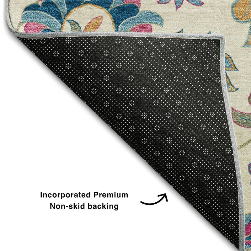 Premium Washable Super Soft Traditional Evie Mayfield Rug