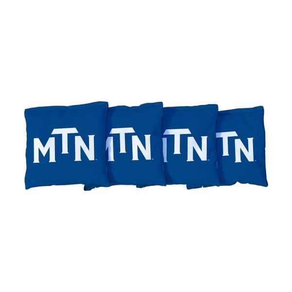 slide 2 of 3, College Vault Middle Tennessee State MTSU Blue Raiders Blue Cornhole Bags All-Weather Resin Filled