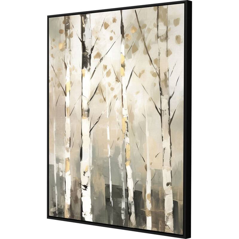 Birch Silhouette III Giclee on Canvas No Glass