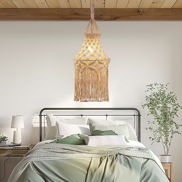 Hanging boho light on sale