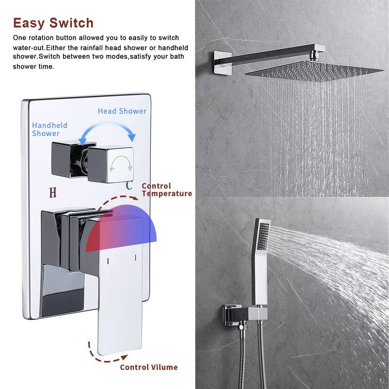 Shower System Shower Faucet and handheld shower faucet - Chrome