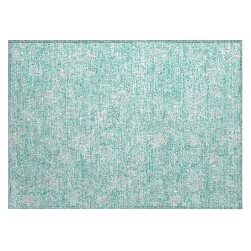 Machine Washable Indoor/ Outdoor Chantille Floral Farmhouse Rug