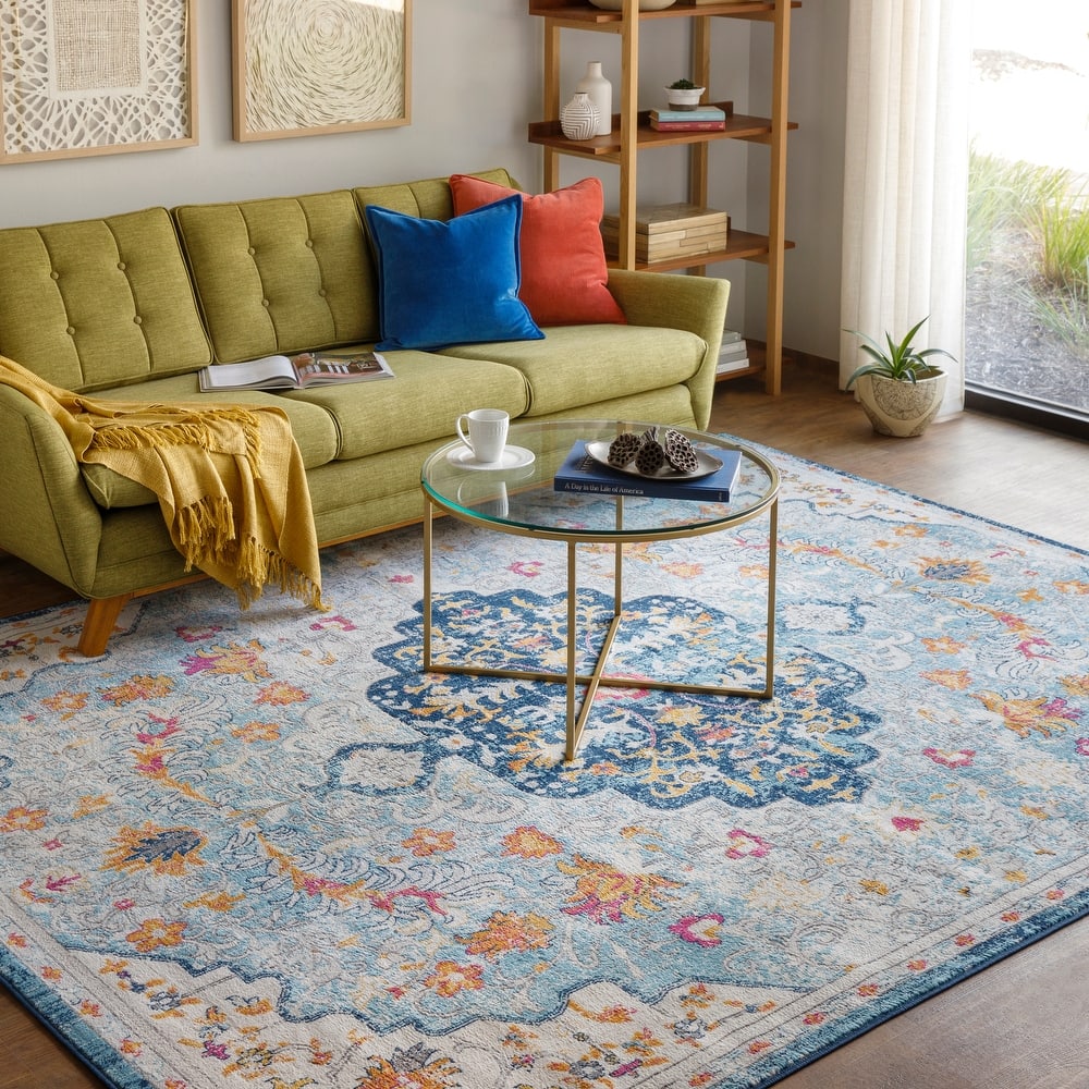 Livabliss Vintage Floransa Medallion Area Rug