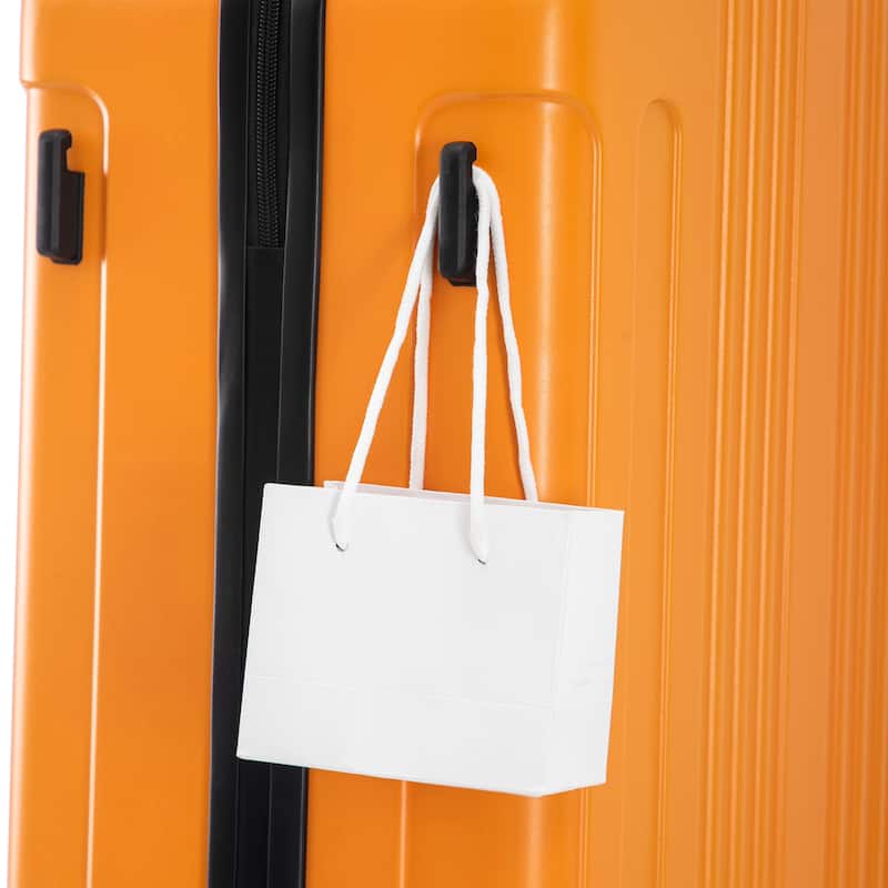 3 Piece Hardshell Lightweight Carry on Luggage, ABS Durable & Waterproof Suitcases with Spinner Wheel and Retractable Handle