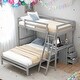 preview thumbnail 31 of 43, Twin over Full Bunk Bed with Built-in Desk and Three Drawers,Multifunctional Loft Bunk Bed With Storage