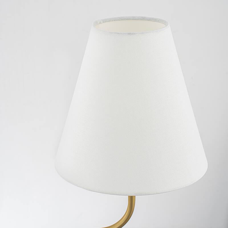 2-Light Linear Chandelier with Fabric Shade