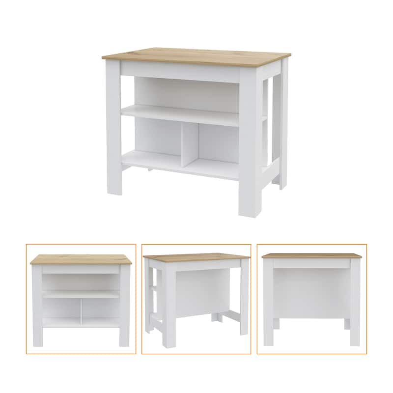 Three Shelves Kitchen Island Dozza