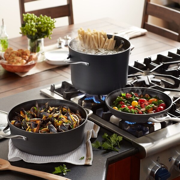 Calphalon Contemporary Hard-Anodized Nonstick Cookware, 11 Piece